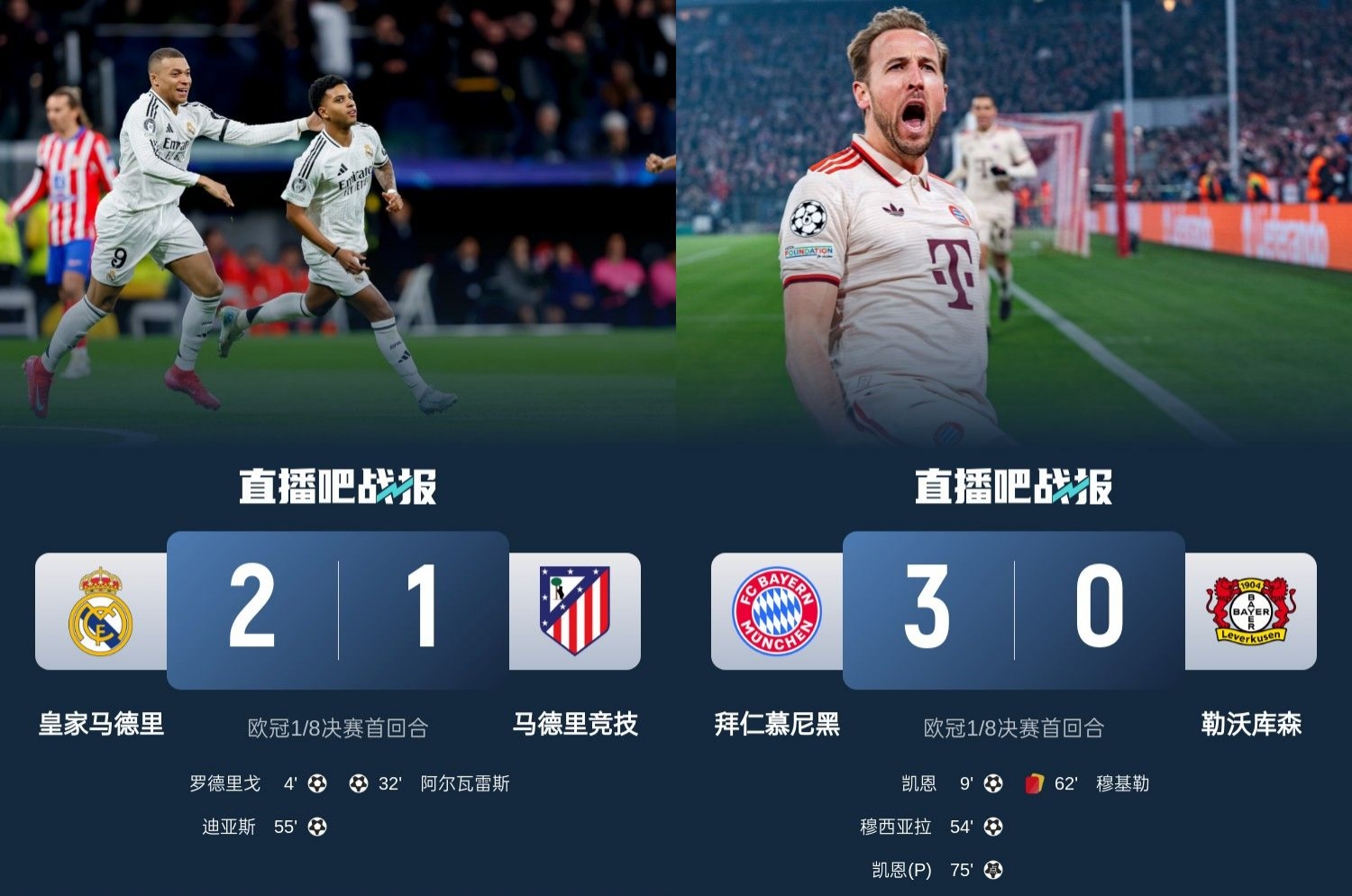 马竞药厂骂骂咧咧!欧冠附加赛晋级的8队仅2队赢球:皇马&拜仁!